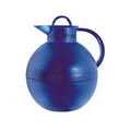 Colbalt Blue Frosted Ball Alfi Kugel Glass Vacuum Pitcher 0.9 Liter